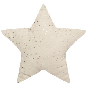 Coussin déco étoile - Beige 