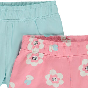 Lot de 2 shorts fantaisie en jersey pour fille 