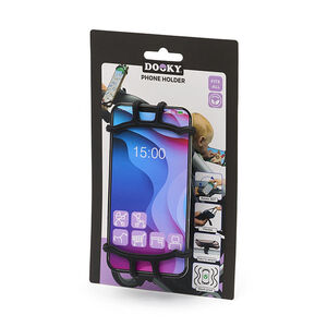 Support téléphone universel en silicone Noir 