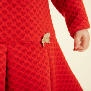 Robe en maille jacquard pour bébé fille 
