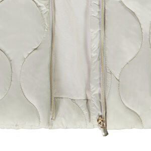 Doudoune longue sans manches à capuche pour fille 