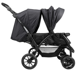 Poussette double pour enfants d'âge rapproché noir 