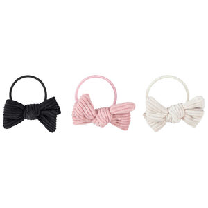 Lot de 3 élastiques avec noeud fantaisie pour fille 