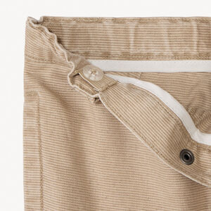 Pantalon en toile armurée unie pour bébé garçon 