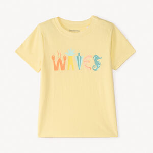 T-shirt manches courtes uni print fantaisie pour bébé garçon 