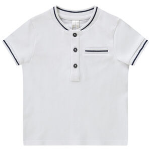 Polo manches courtes uni à col teddy pour bébé garçon 