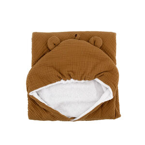 Cape de bain bi-matière 75 x 75 cm Boubou 