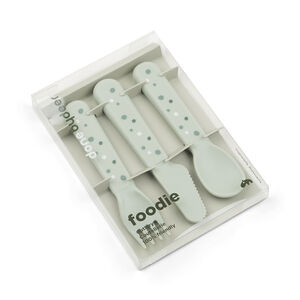 Coffret de 3 couverts Happy Dots Foodie Vert 