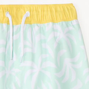 Short de bain imprimé feuillage pour garçon 