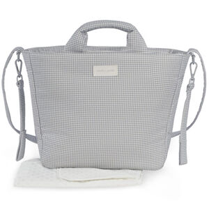 Sac à langer Little Bloom Vichy Gris 