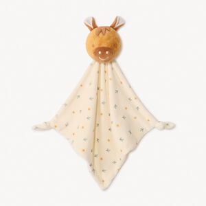 Doudou plat cheval en velours pour bébé garçon 