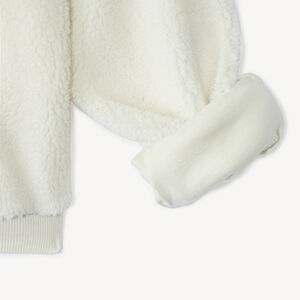 Sweat oversize en sherpa effet fourrure fille 