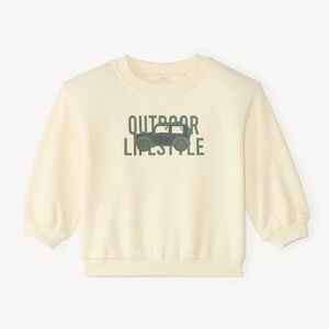 Sweat molleton oversize bébé garçon print fantaisie 