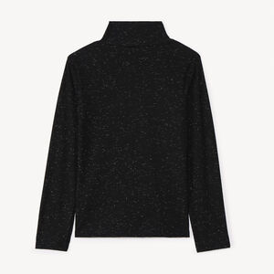 Sous-pull étincelant à col chemisée fille 