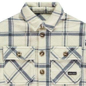 Surchemise avec poche et imprimé carreaux pour garçon  