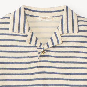 Polo manches longues garçon style marinière 