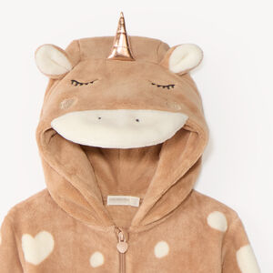 Surpyjama en sherpa licorne fille 