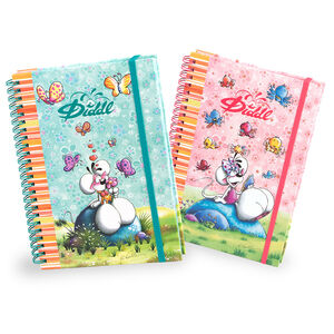 Cahier à spirale A5 Diddl et ses amis (Modèles aléatoires) 