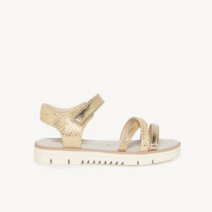 Sandales dorées et pailletées fille 