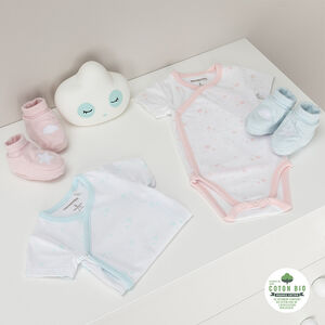 Body manches courtes en coton à étoiles all-over pour bébé fille 