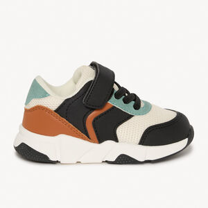 Baskets de sport empiècements contrastés pour bébé garçon 