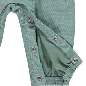 Ensemble 2 pièces avec salopette velours pour bébé fille 