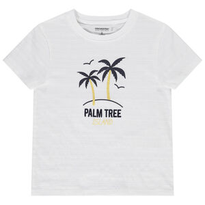 T-shirt manches courtes print palmiers pour garçon 