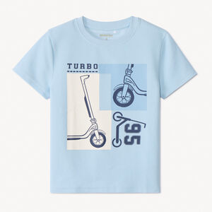 T-shirt manches courtes print trottinettes pour garçon 