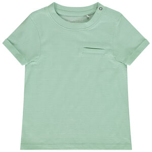 T-shirt manches courtes uni effet texturé pour bébé garçon 