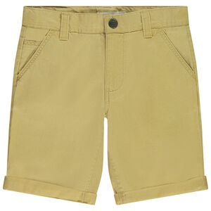 Bermuda uni en toile fantaisie pour garçon 