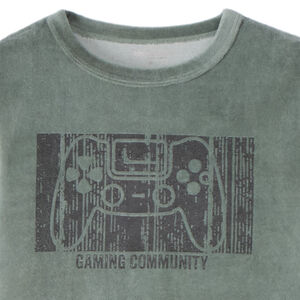 Set pyjama 2 pièces en velours fantaisie pour garçon  