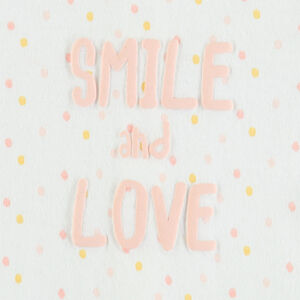 Ensemble avec t-shirt manches longues printé et pantalon en maille fantaisie 