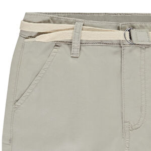 Bermuda uni en toile avec ceinture lacet pour garçon  