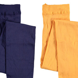 Lot de 2 collants fins unis pour fille 