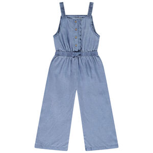 Salopette à bretelles fines en lyocell pour fille 