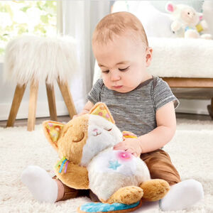 Peluche musicale Mon Chaton douce nuit orange 