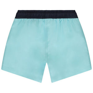 Short de bain en microfibre bicolore et printé garçon 