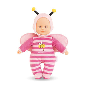 Poupon P'tit Cœur Abeille à rayures roses 