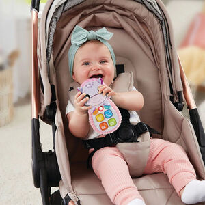 Téléphone hippopotame rose Allo bébé Toudoux  
