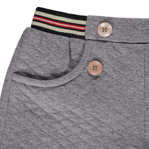 Short en molleton quilté effet matelassé pour bébé fille 