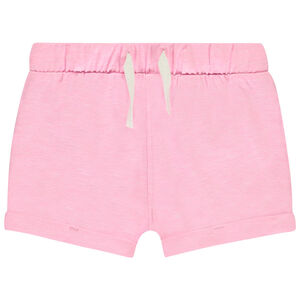 Short uni avec taille élastiquée pour bébé fille  