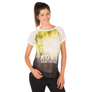 Tee-shirt manches courtes de grossesse imprimé effet voile  