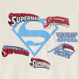 T-shirt manches longues Superman Warner pour garçon 