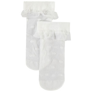 Paire de chaussettes normales effet chiffon pour fille 