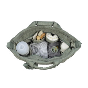 Sac à langer Paddington vert effet matelassé  