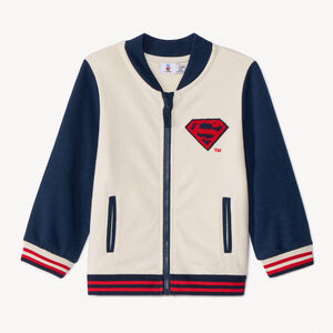 Gilet teddy effet color block Superman Warner pour bébé garçon 