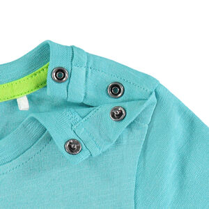 T-shirt manches courtes print ananas et skate en bouclette 