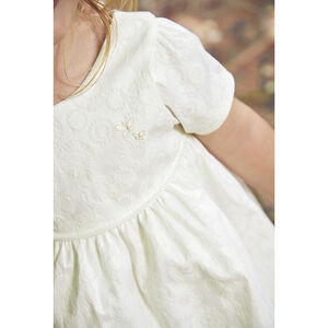 Robe de cérémonie en jacquard pour bébé fille 