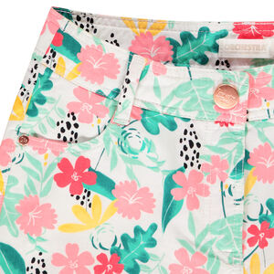 Short imprimé en coton pour fille 