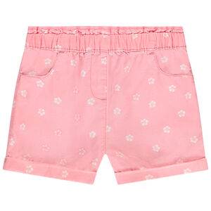 Short imprimé fleurs d'Hibiscus pour bébé fille 